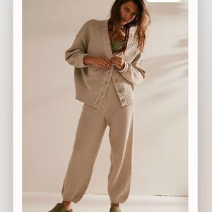 Free People Hailee Cardi set in Peyote